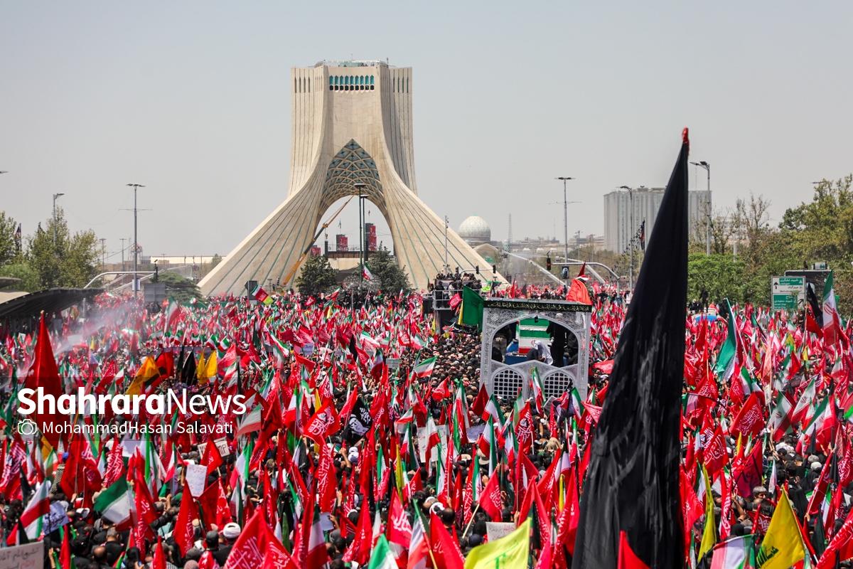 گزارش تصویری | تشییع پیکر امام شهید در تهران (۱۵ تیر ۱۴۰۵) - ۳