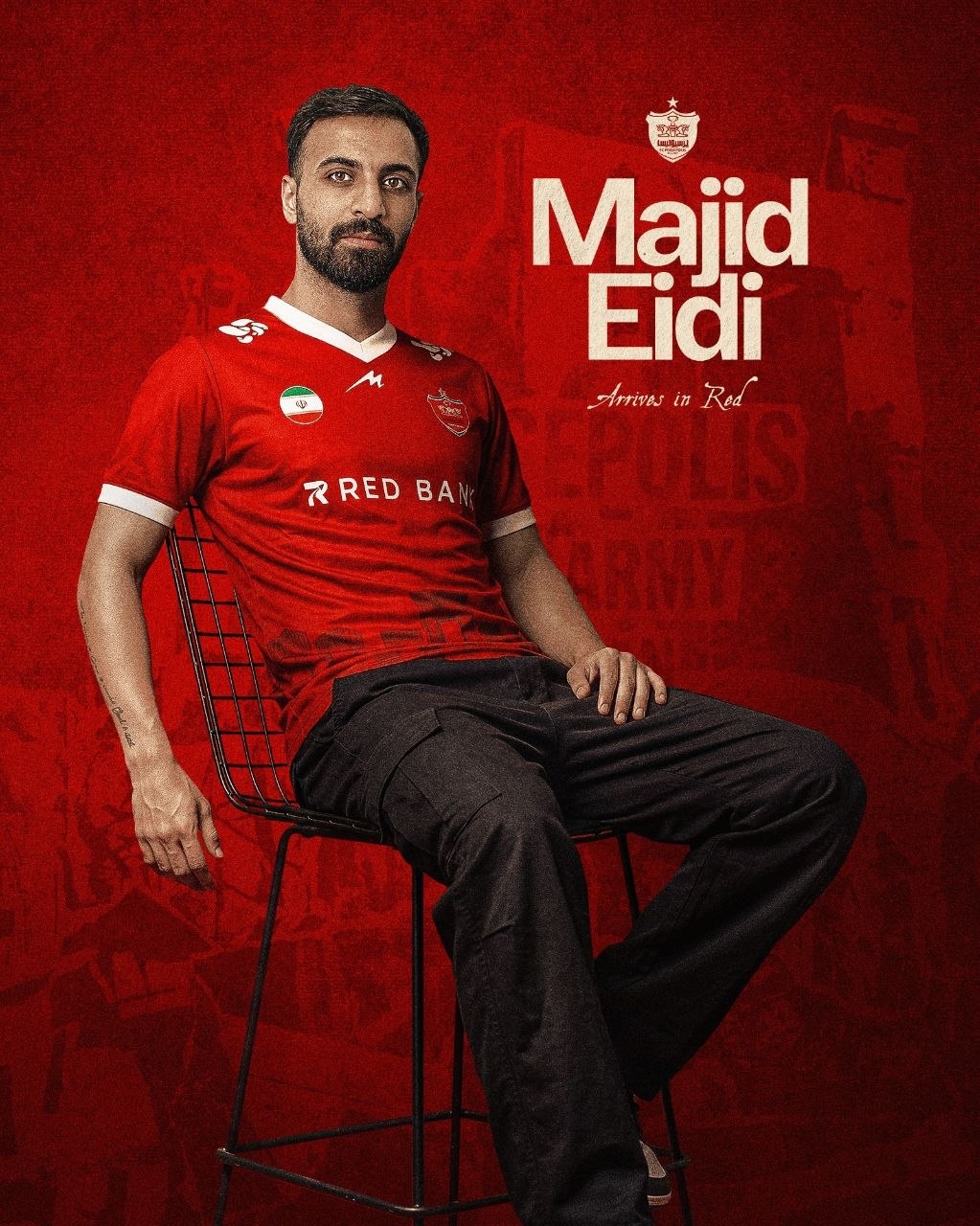 مجید عیدی رسما پرسپولیسی شد + عکس مجید عیدی رسما پرسپولیسی شد + عکس