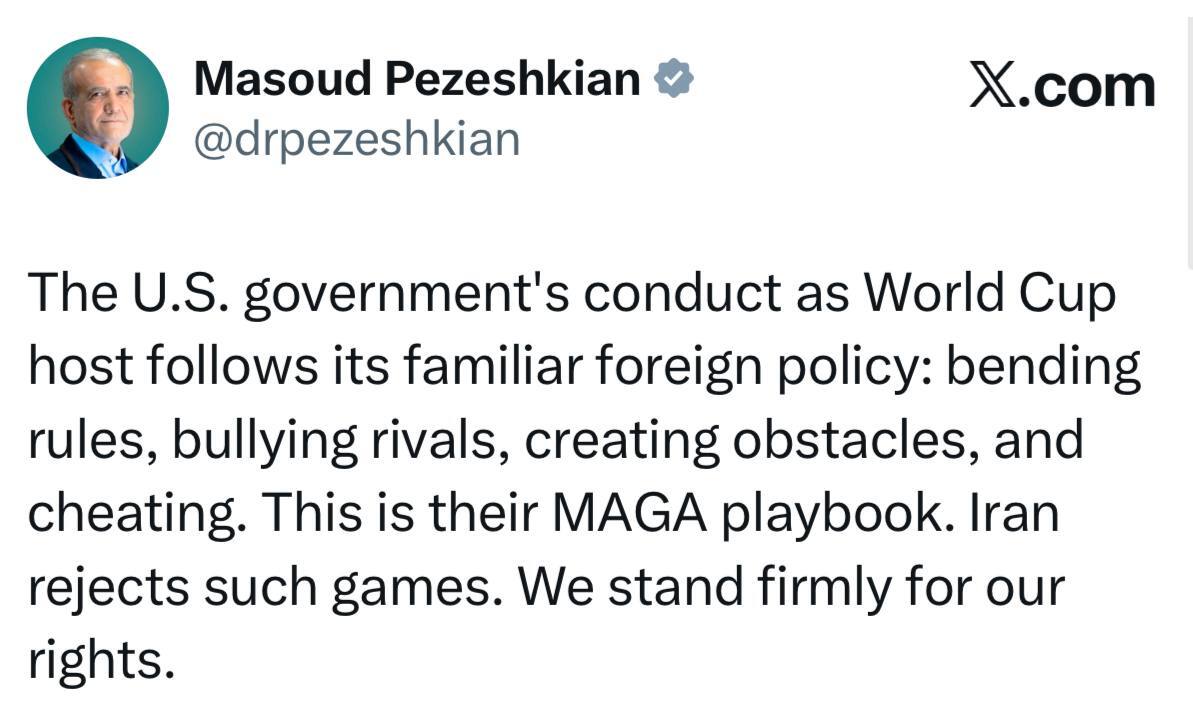 پزشکیان: ایران با قاطعیت بر حقوق خود ایستاده است پزشکیان: ایران با قاطعیت بر حقوق خود ایستاده است