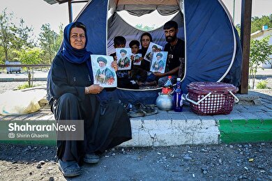گزارش تصویری | بوستان زائرپذیر غدیر مشهد میزبان زائران و عزاداران امام شهید