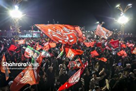اجتماع بزرگ «همه خونخواهیم» در حرم مطهر رضوی برگزار شد + فیلم