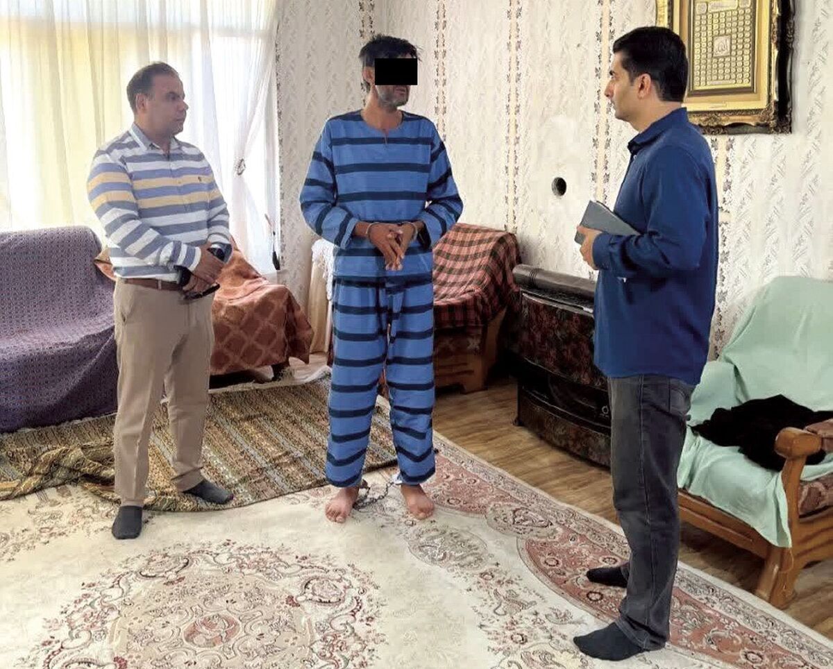 دستگیری مرد معتادی که همسرش را به خاطر فروش خودرو آتش زده بود توسط پلیس مشهد + عکس