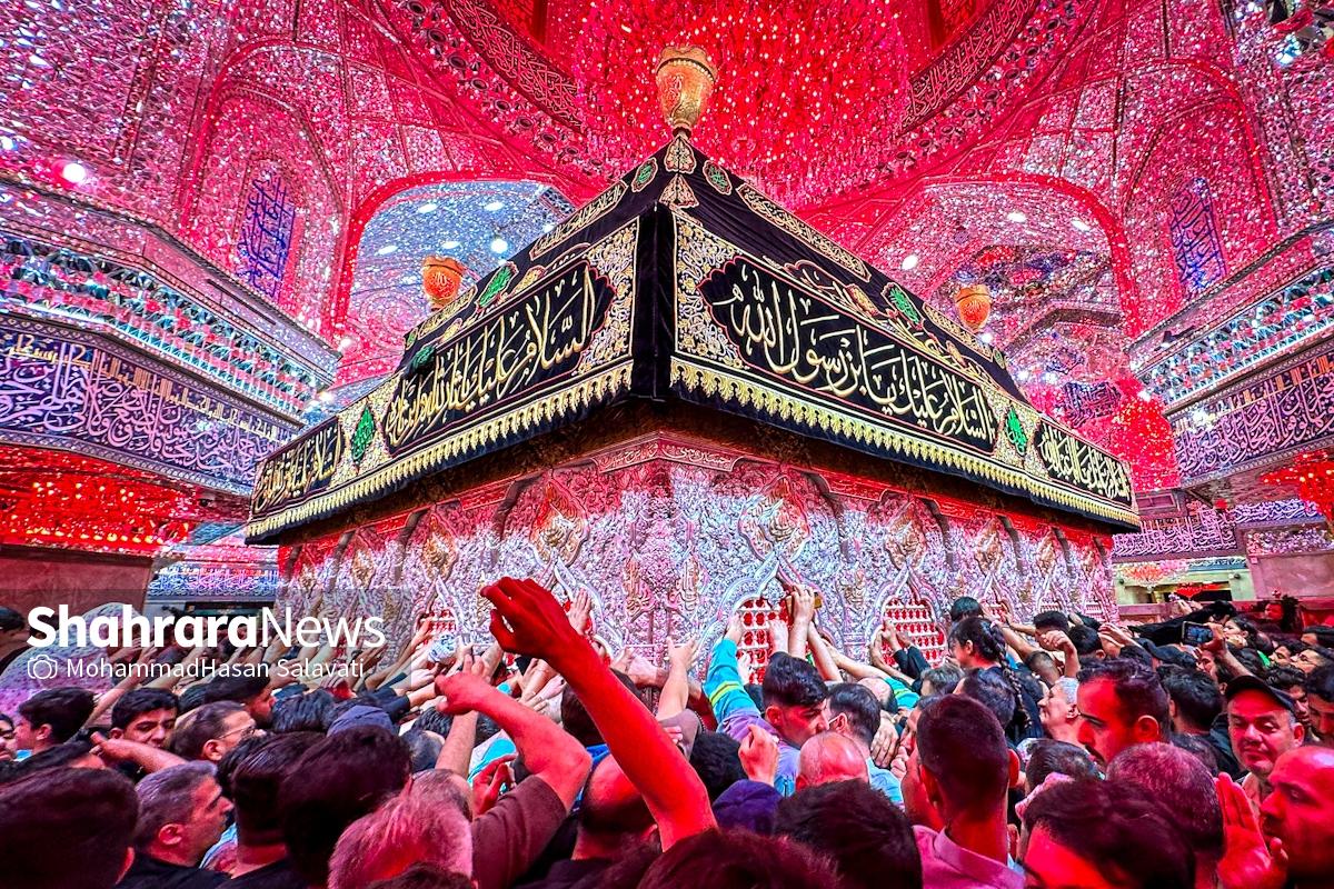 گزارش تصویری | حال و هوای کربلای معلی در شب جمعه ، شب زیارتی سیدالشهدا (ع)، در آستانه اربعین حسینی