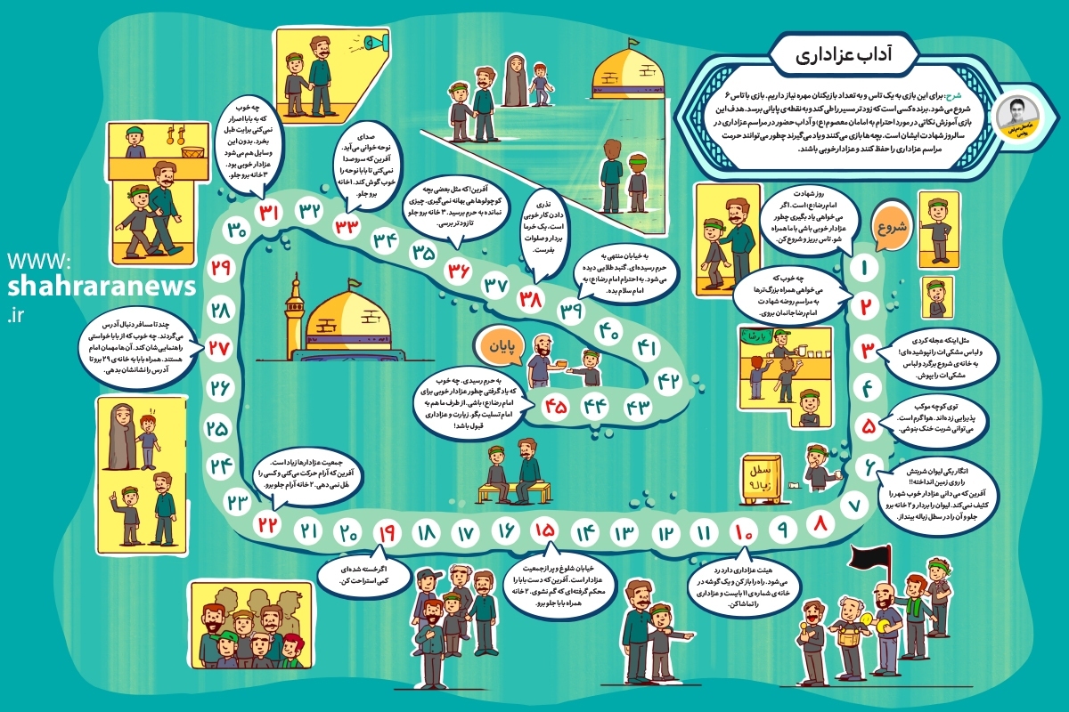 سرگرمی با بازی تاس و مهره&zwnj;ای | آداب عزاداری