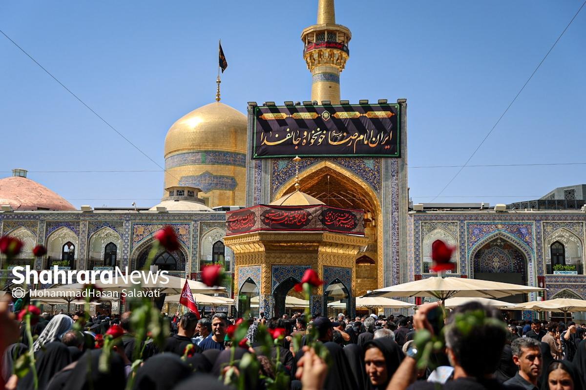 من آمدم به سوی حریمت، سلام شاه خراسان | روایت شهرآرانیوز از قیامت مشهدالرضا (ع) در روز شهادت ولی‌نعمت ایران + فیلم و تصاویر