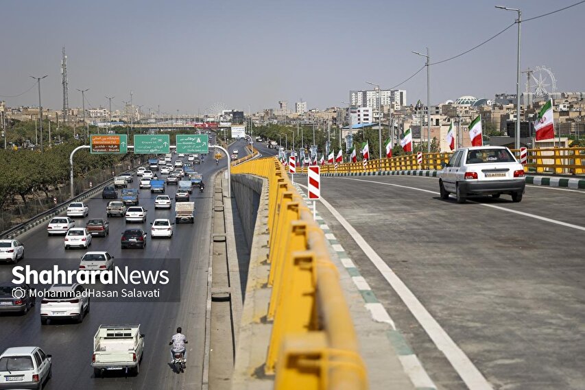 گزارش تصویری | بهره‌برداری از دوربرگردان غیرهمسطح شرقی ابوطالب مشهد