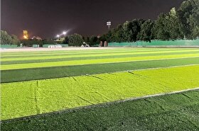 زمین چمن مصنوعی ویژه بانوان در پارک ملت مشهد در یک قدمی افتتاح