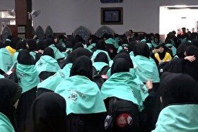 دانش‌آموزان خراسان رضوی با شعار «ما همه خونخواه حسینیم» رهسپار کربلای معلی شدند + فیلم