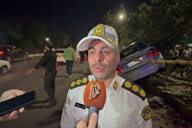 توضیحات رییس پلیس راهور استان درباره برخورد خودرو به تجمع مردمی در بولوار وکیل‌آباد مشهد + فیلم