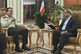 استاندار خراسان رضوی در دیدار با سردار نگهبان: امروز مردم با وجود پلیس، احساس امنیت می‌کنند