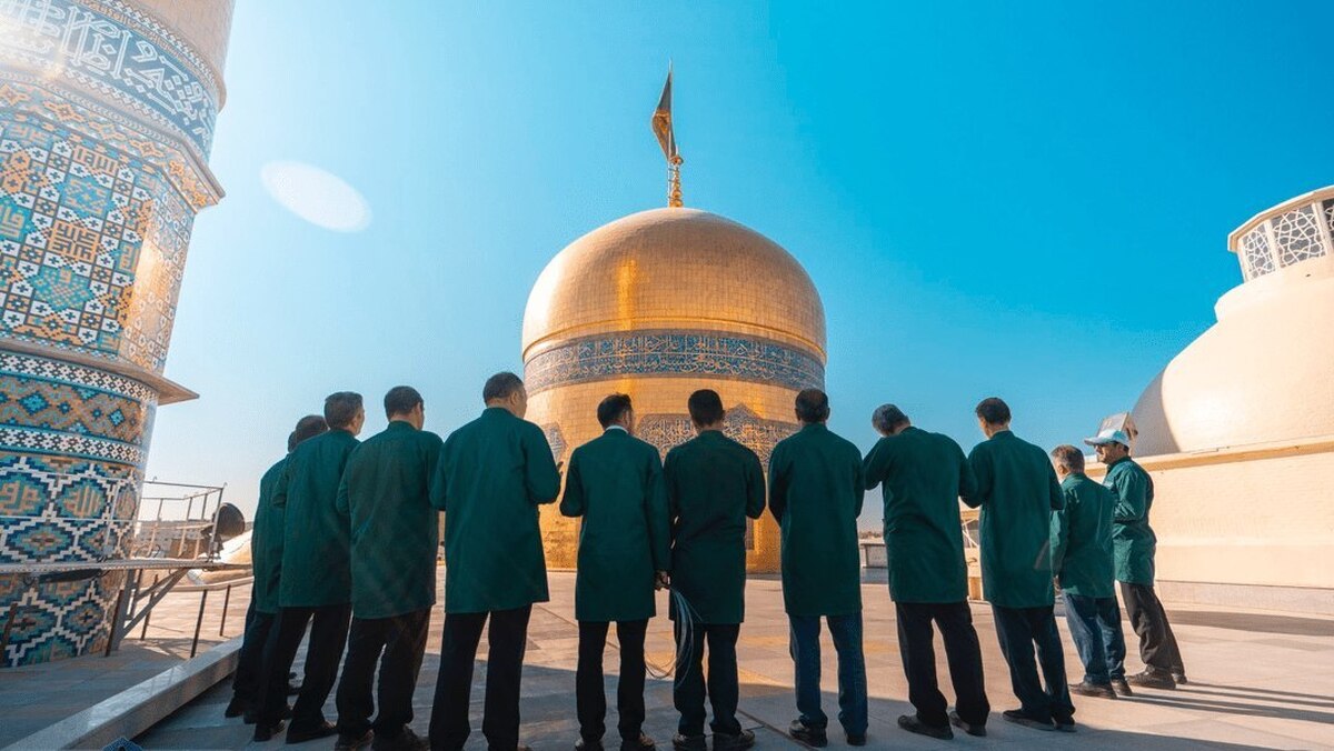 حرم امام رضا(ع) به استقبال جشن میلاد پیامبر(ص) رفت
