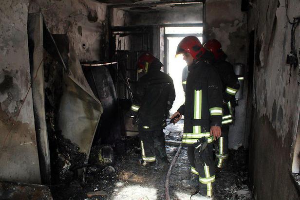 زوج میانسال مشهدی در آتش بی احتیاطی سوختند + تصاویر