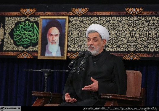 عزاداری شهادت حضرت‌ زهرا‌ (س) با حضور رهبر معظم انقلاب + تصاویر