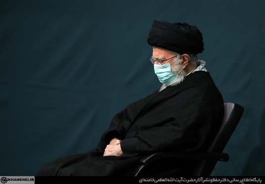 عزاداری شهادت حضرت‌ زهرا‌ (س) با حضور رهبر معظم انقلاب + تصاویر