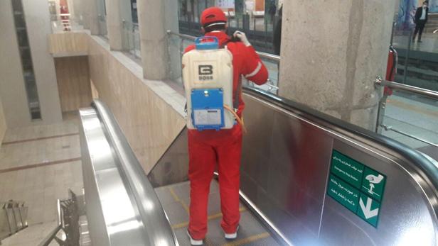 ضدعفونی کردن قطارشهری