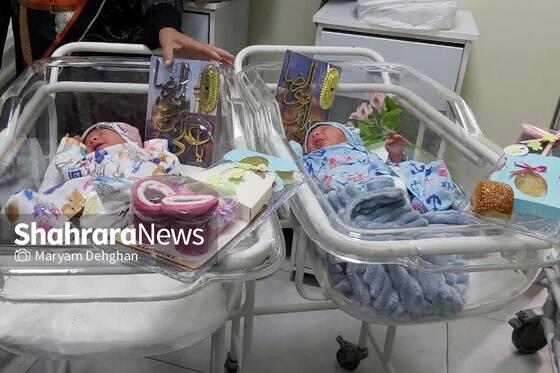 بازدید بانوان خادم از بیمارستان بنت الهدی در روز ولادت حضرت معصومه(س)