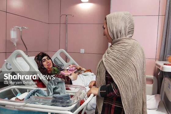 بازدید بانوان خادم از بیمارستان بنت الهدی در روز ولادت حضرت معصومه(س)