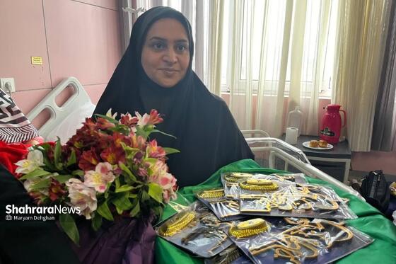 بازدید بانوان خادم از بیمارستان بنت الهدی در روز ولادت حضرت معصومه(س)