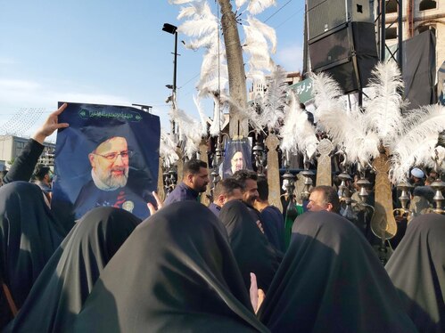 تجمع بانوان مشهدی در مراسم شهید جمهور