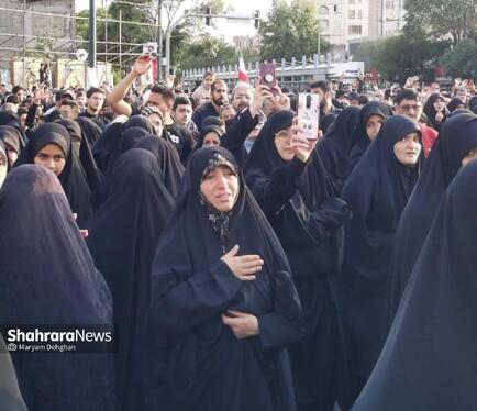 تجمع بانوان مشهدی در مراسم شهید جمهور