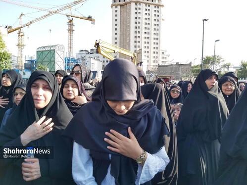تجمع بانوان مشهدی در مراسم شهید جمهور