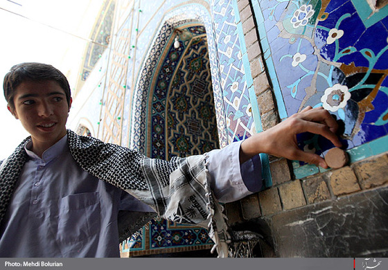 مراسم معنوي اعتكاف در حرم رضوي-2