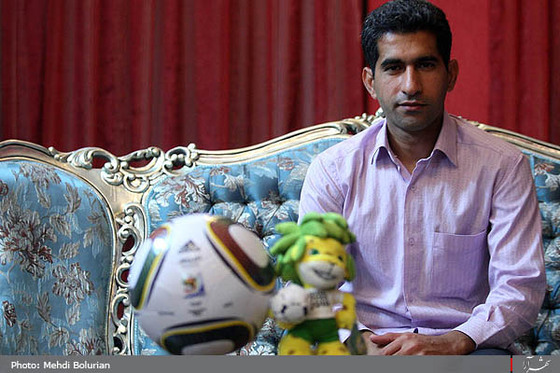 لحظاتی قبل ازفینال جام نوزدهم باخانواده کامرانی فر