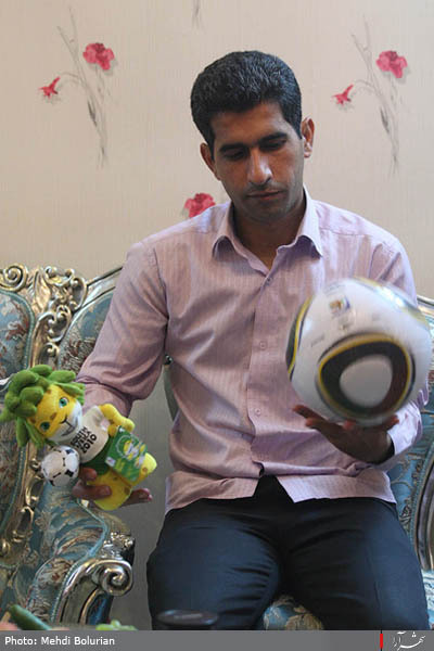 لحظاتی قبل ازفینال جام نوزدهم باخانواده کامرانی فر