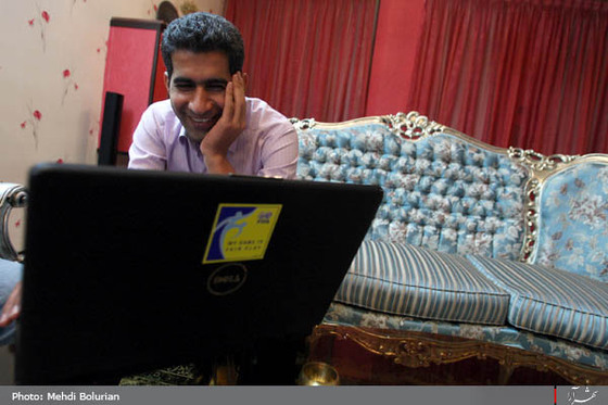 لحظاتی قبل ازفینال جام نوزدهم باخانواده کامرانی فر