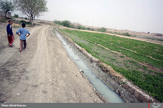 آبياري مزارع با فاضلاب در مشهد -1