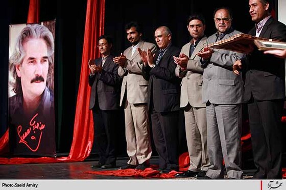 مراسم تجليل از استاد رضا صابري پیشکسوت تئاتر