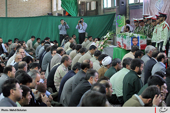 تشییع پیکر پاک شهید حسين غفاري‌نژاد  در مشهد