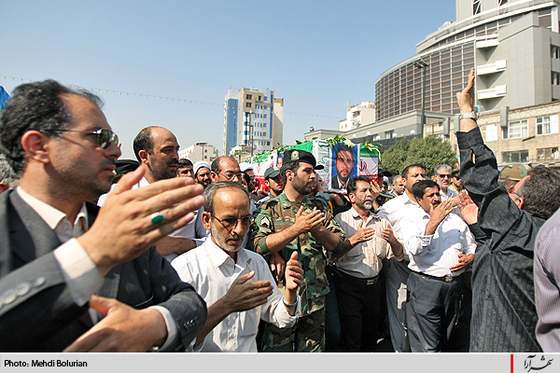 تشییع پیکر پاک شهید حسين غفاري‌نژاد  در مشهد