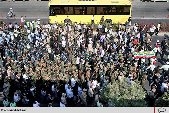 تشییع پیکر پاک شهید حسين غفاري‌نژاد  در مشهد