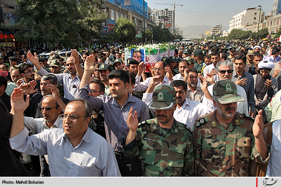 تشییع پیکر پاک شهید حسين غفاري‌نژاد  در مشهد