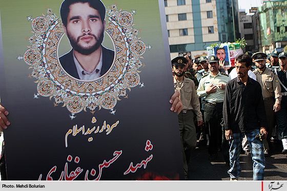 تشییع پیکر پاک شهید حسين غفاري‌نژاد  در مشهد