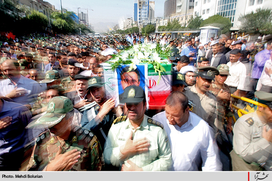 تشییع پیکر پاک شهید حسين غفاري‌نژاد  در مشهد