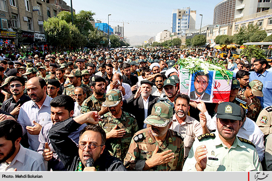 تشییع پیکر پاک شهید حسين غفاري‌نژاد  در مشهد