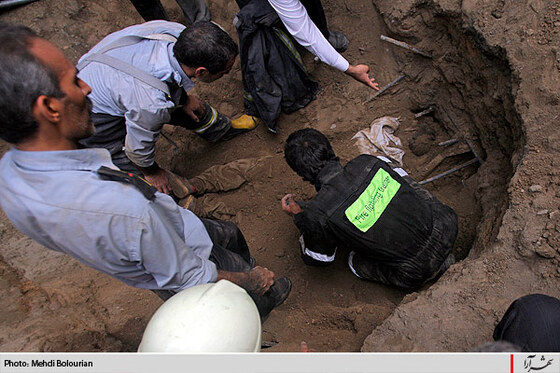 ريزش آوار يك گارگاه ساختماني در مشهد