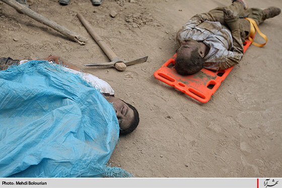 ريزش آوار يك گارگاه ساختماني در مشهد