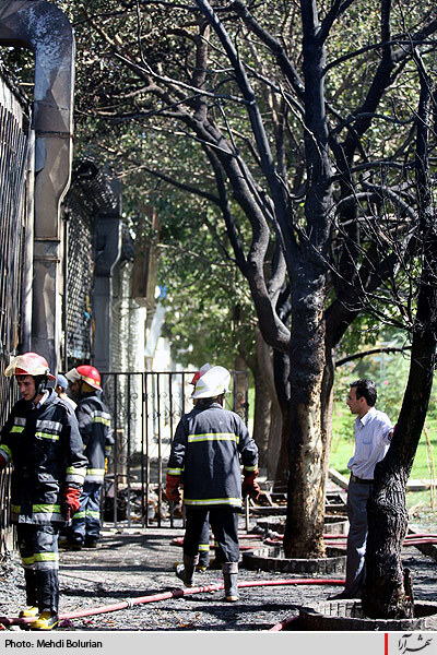 حريق در بازار گل فتح آباد