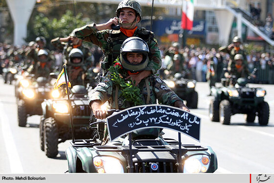 مراسم رژه نیروهای مسلح در هفته دفاع مقدس