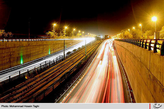 ترافيك شبانه زيرگذر ميدان آزادي