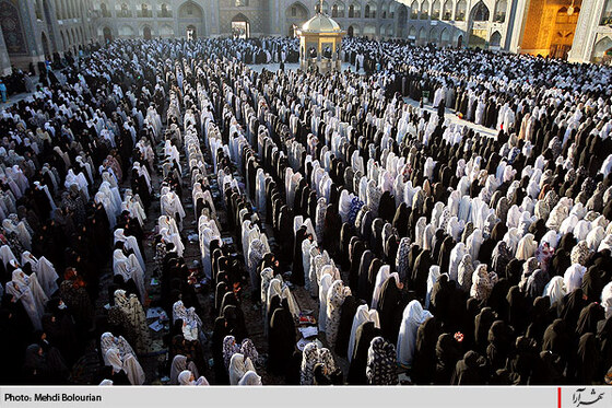 نماز عید سعید قربان در حرم رضوي