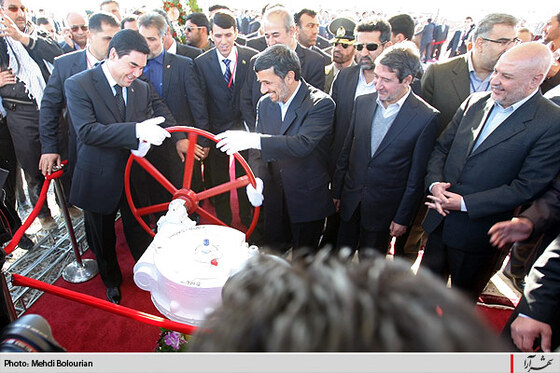 افتتاح خط دوم انتقال گاز تركمنستان به ايران 