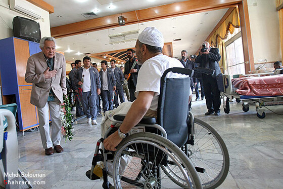 عيادت بازيكنان تيم ملي فوتبال از جانبازان