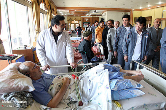 عيادت بازيكنان تيم ملي فوتبال از جانبازان