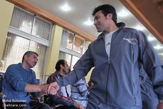 عيادت بازيكنان تيم ملي فوتبال از جانبازان