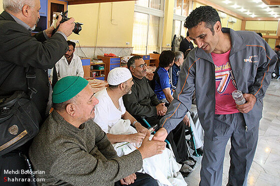 عيادت بازيكنان تيم ملي فوتبال از جانبازان
