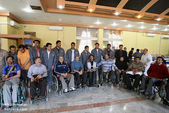 عيادت بازيكنان تيم ملي فوتبال از جانبازان